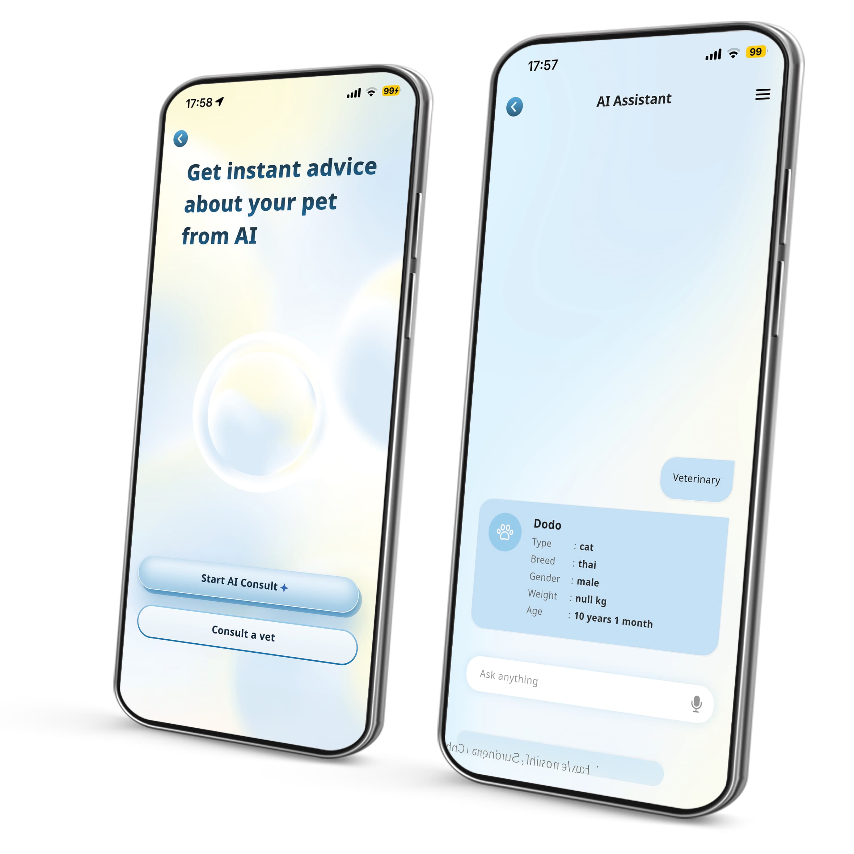Chatbot AI AnyVet và bác sĩ thú y